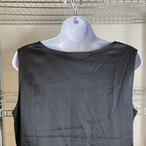 Shop Intuition by Jaye Hersh Women's Lace Silk Cami Top Size L Shell Delicate - Picture 9 of 10